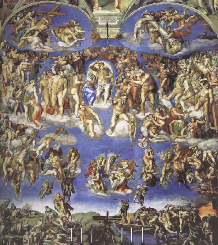 Michelangelo Buonarroti The Last  judgment oil painting image